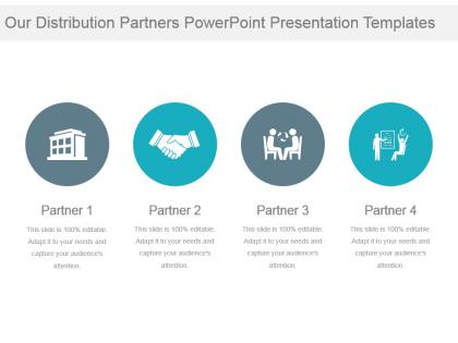 Our distribution partners powerpoint presentation templates