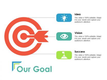 Our goal arrow ppt powerpoint presentation layouts rules