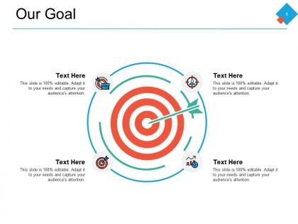 Our goal arrows targets f726 ppt powerpoint presentation file elements