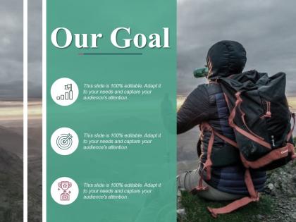 Our goal ppt professional mockup
