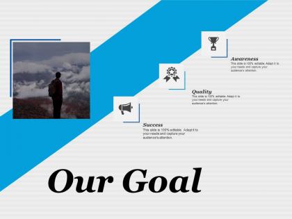 Our goal quality ppt infographic template infographic template