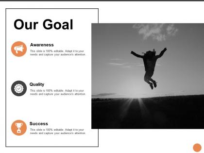 Our goal success l248 ppt powerpoint presentation layouts infographics
