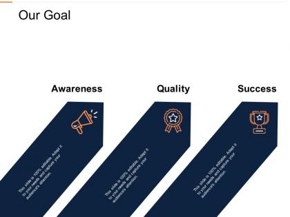 Our goal success quality l335 ppt powerpoint presentation file inspiration