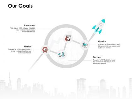 Our goals awareness ppt powerpoint presentation infographics outline
