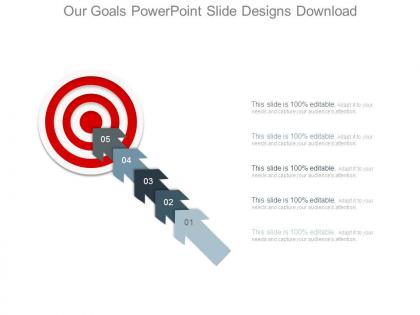 Our goals powerpoint slide designs download