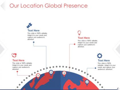 Our location global presence ppt background designs