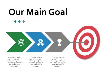 Our main goal marketing ppt powerpoint presentation inspiration show