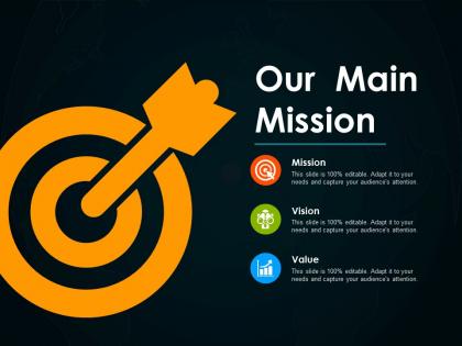 Our main mission powerpoint slide design ideas