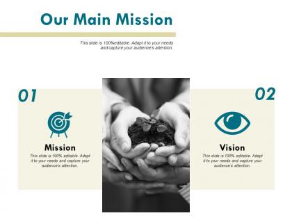 Our main mission vision c788 ppt powerpoint presentation pictures influencers