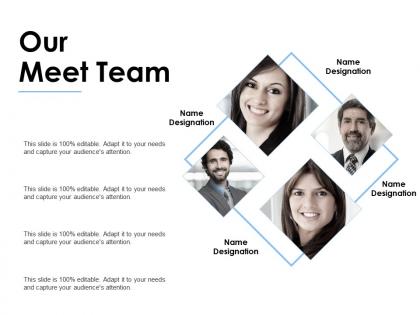 Our meet team communication f234 ppt powerpoint presentation pictures mockup