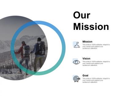 Our mission and goal vision d252 ppt powerpoint presentation gallery mockup