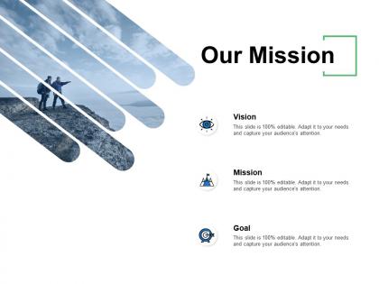 Our mission and vision d242 ppt powerpoint presentation gallery graphics