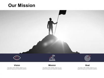Our mission and vision goal d267 ppt powerpoint presentation ideas outline