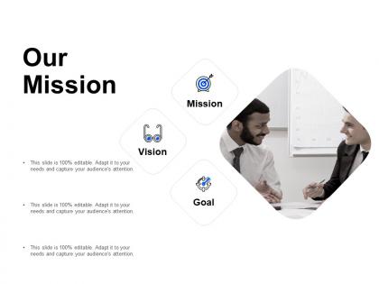Our mission and vision goal d280 ppt powerpoint presentation ideas examples