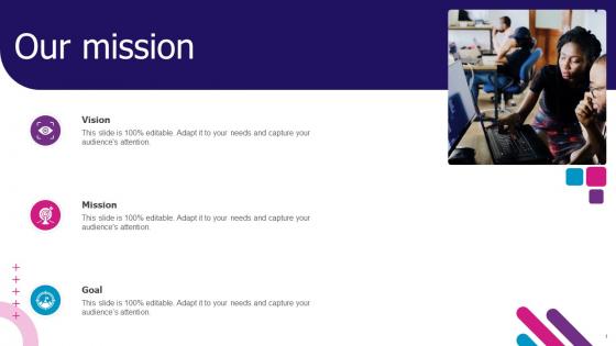 Our Mission Experian Company Profile Ppt Show Graphics Example