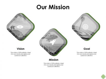 Our mission goal vision f327 ppt powerpoint presentation pictures guide