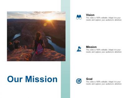 Our mission goal vision f443 ppt powerpoint presentation model file formats