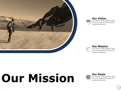 Our mission our vision a598 ppt powerpoint presentation summary
