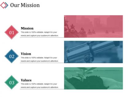 Our mission powerpoint slide inspiration template 1