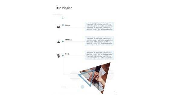 Our Mission Ux Ui Proposal One Pager Sample Example Document