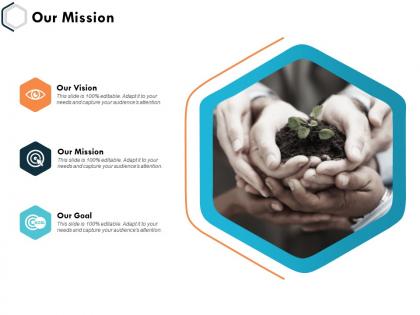 Our mission vision and goal k30 ppt powerpoint presentation slides rules