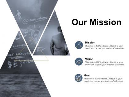 Our mission vision goal c159 ppt powerpoint presentation gallery visual aids