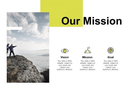 Our mission vision goal e269 ppt powerpoint presentation file portrait