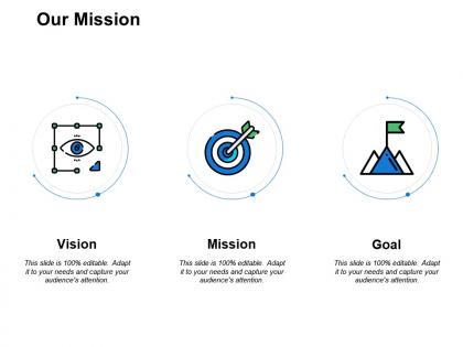 Our mission vision goal f56 ppt powerpoint presentation pictures background images