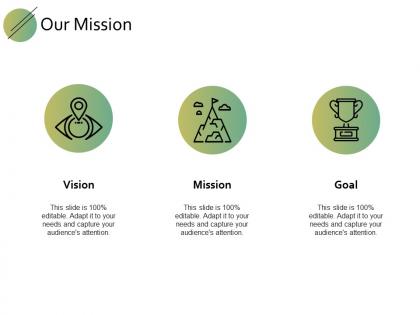 Our mission vision goal f739 ppt powerpoint presentation gallery outline