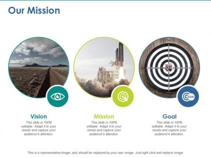 Our mission vision goal ppt layouts background designs