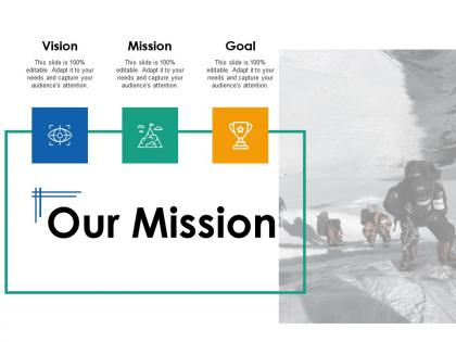 Our mission vision goal ppt powerpoint presentation infographic template