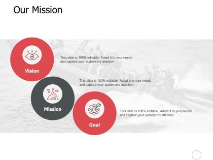 Our mission vision goal ppt powerpoint presentation model deck