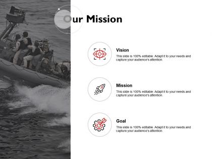Our mission vision goal success k249 ppt powerpoint presentation themes
