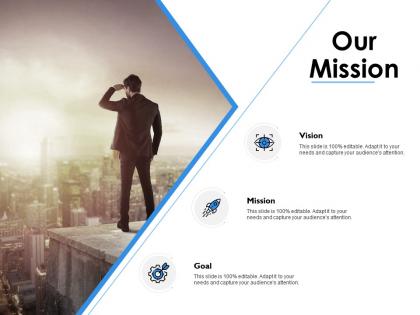 Our mission vision goals f235 ppt powerpoint presentation pictures objects