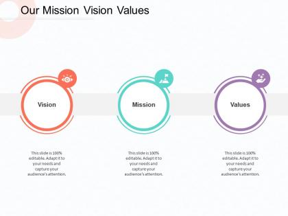 Our mission vision values m1824 ppt powerpoint presentation infographics professional