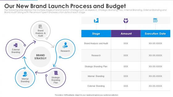 Our new brand launch process and budget analyzing customer journey and data from 360 degree