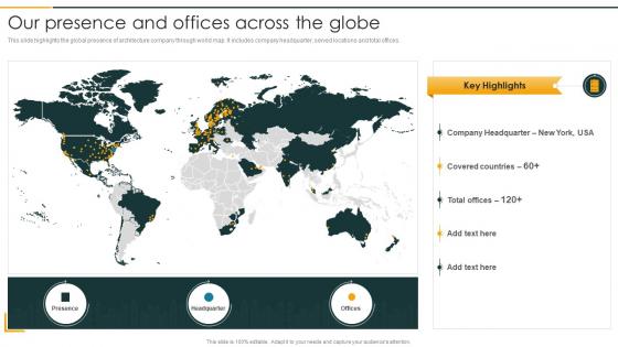 Our Presence And Offices Across The Globe Architecture Company Profile