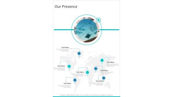 Our Presence Partnership Proposal One Pager Sample Example Document