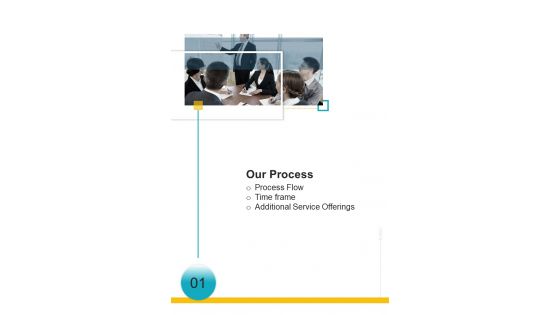 Our Process Business Presentation Styling Proposal One Pager Sample Example Document