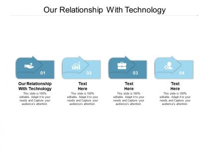 Our relationship with technology ppt powerpoint presentation portfolio shapes cpb