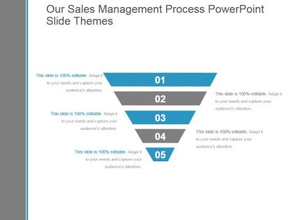 Our sales management process powerpoint slide themes