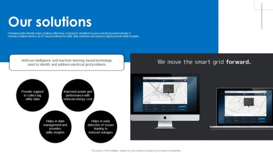 Our Solutions Gridcure Investor Funding Elevator Pitch Deck