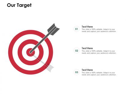 Our target and arrow ppt powerpoint presentation ideas smartart