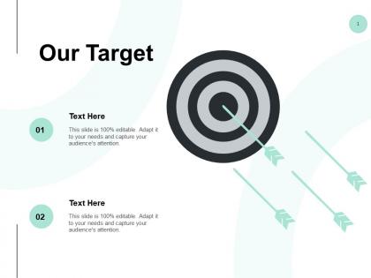 Our target arrow f42 ppt powerpoint presentation styles examples
