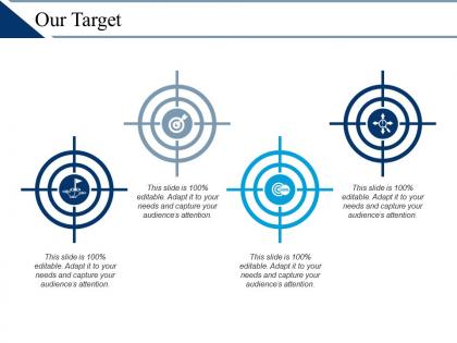 Our target arrow f476 ppt powerpoint presentation outline example introduction