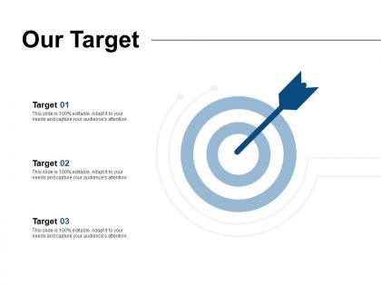 Our target arrow goal l26 ppt powerpoint presentation slides rules