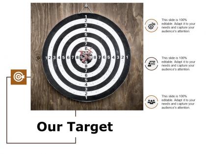 Our target arrow ppt powerpoint presentation infographics guide