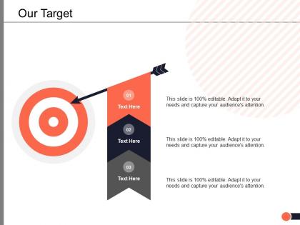 Our target arrow ppt powerpoint presentation summary slide portrait