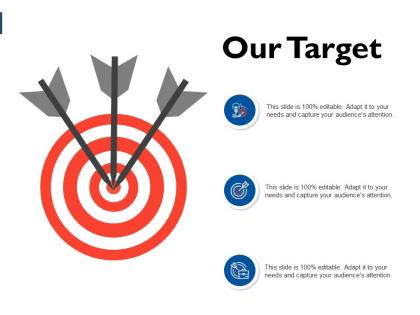 Our target arrows c11 ppt powerpoint presentation file gridlines
