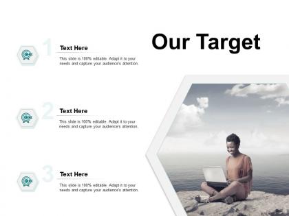 Our target arrows goal e314 ppt powerpoint presentation file example